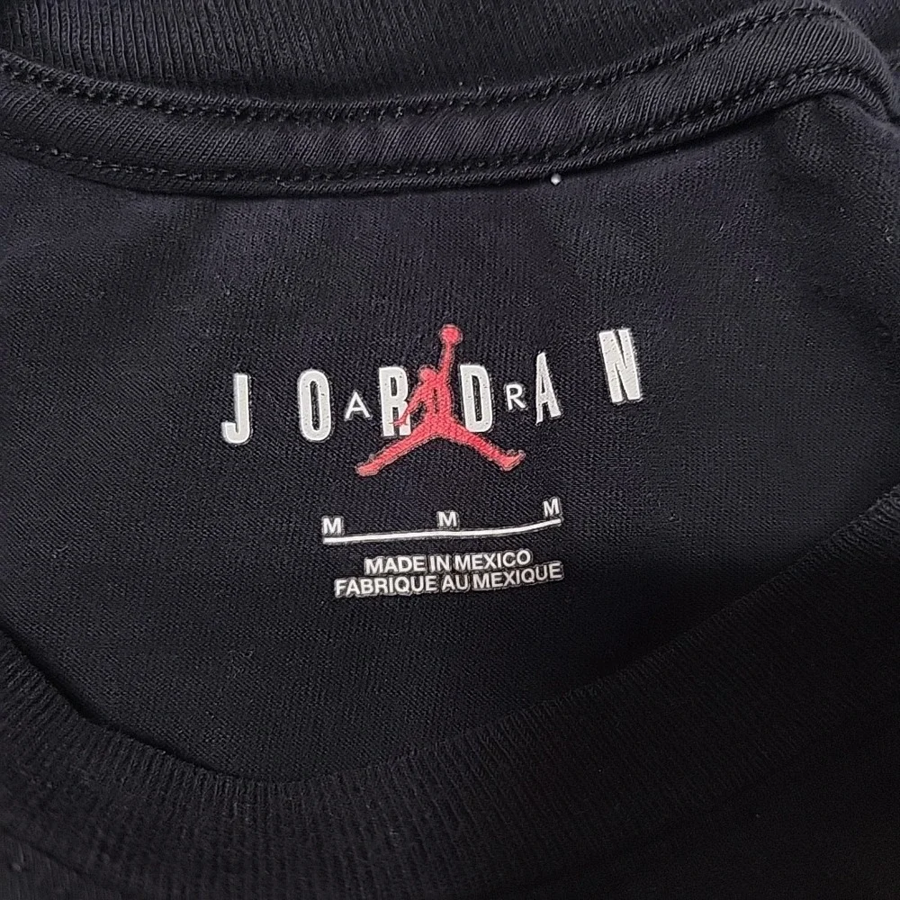 Jordan Shirt Men Medium Black 363277-00A Jumpman Flight Graphic Tee Short Sleeve